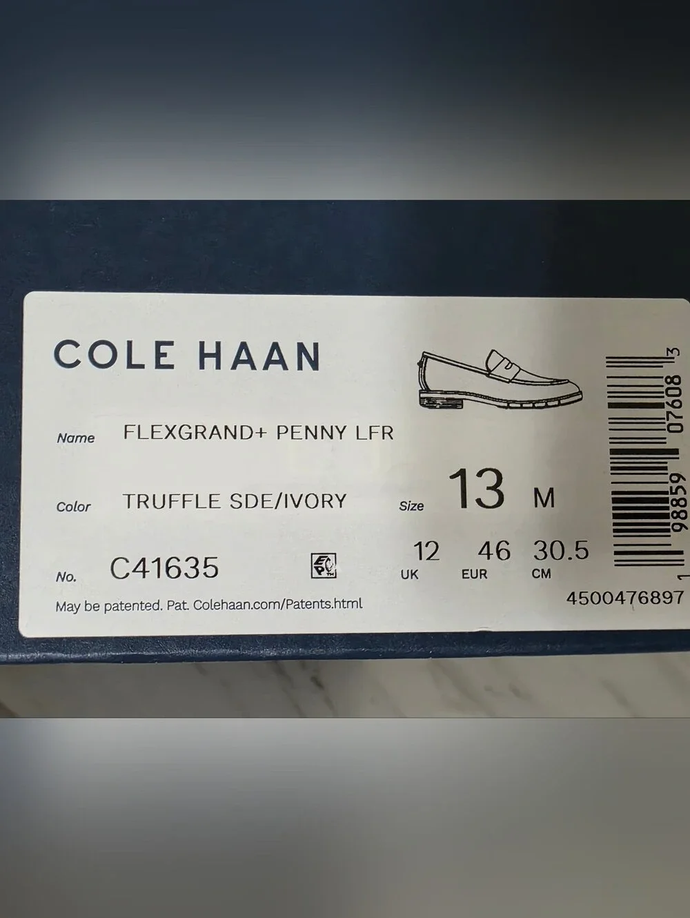 Cole Haan Brown Suede Slip-On Penny Loafers